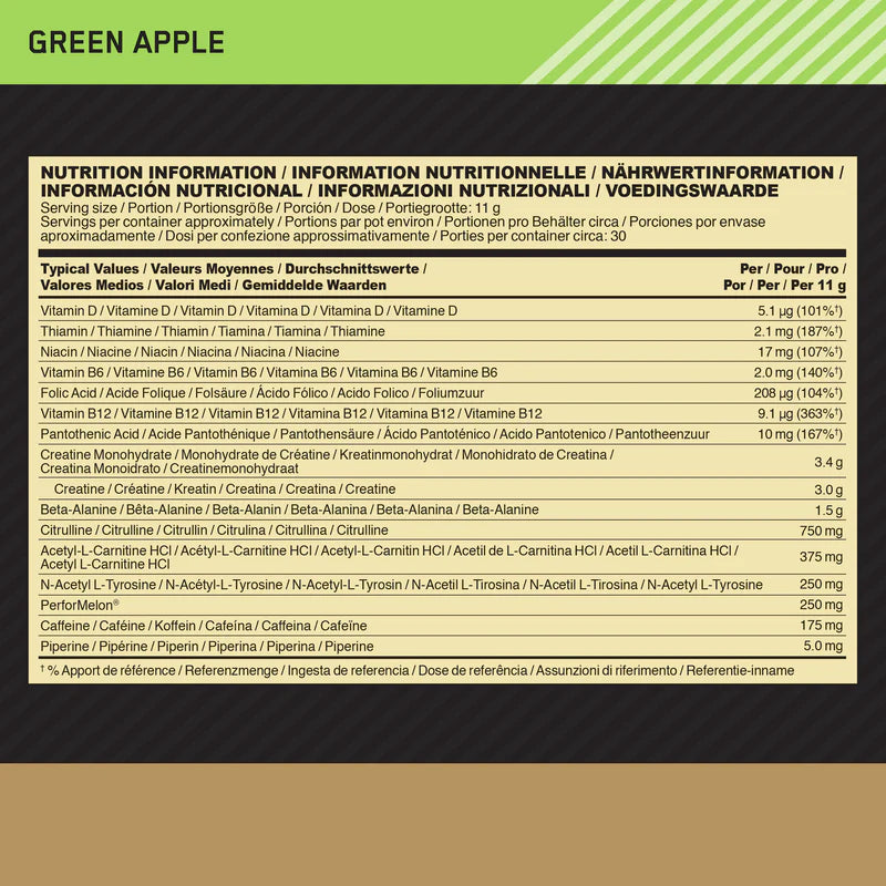 Gold Standard® Pre-Workout 330g - Optimum Nutrition