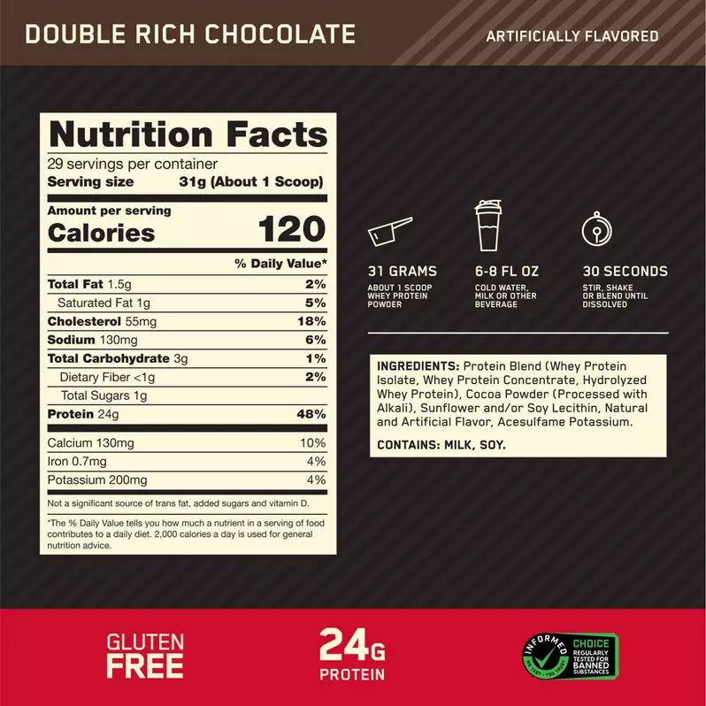 Gold Standard™ 100% Whey (899g - 2270g) - Optimum Nutrition