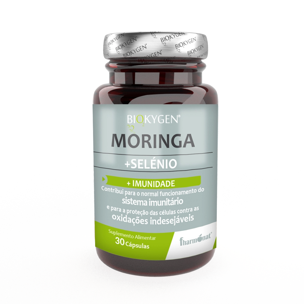 Biokygen™ Moringa + Selénio 30 Cápsulas - Fharmonat
