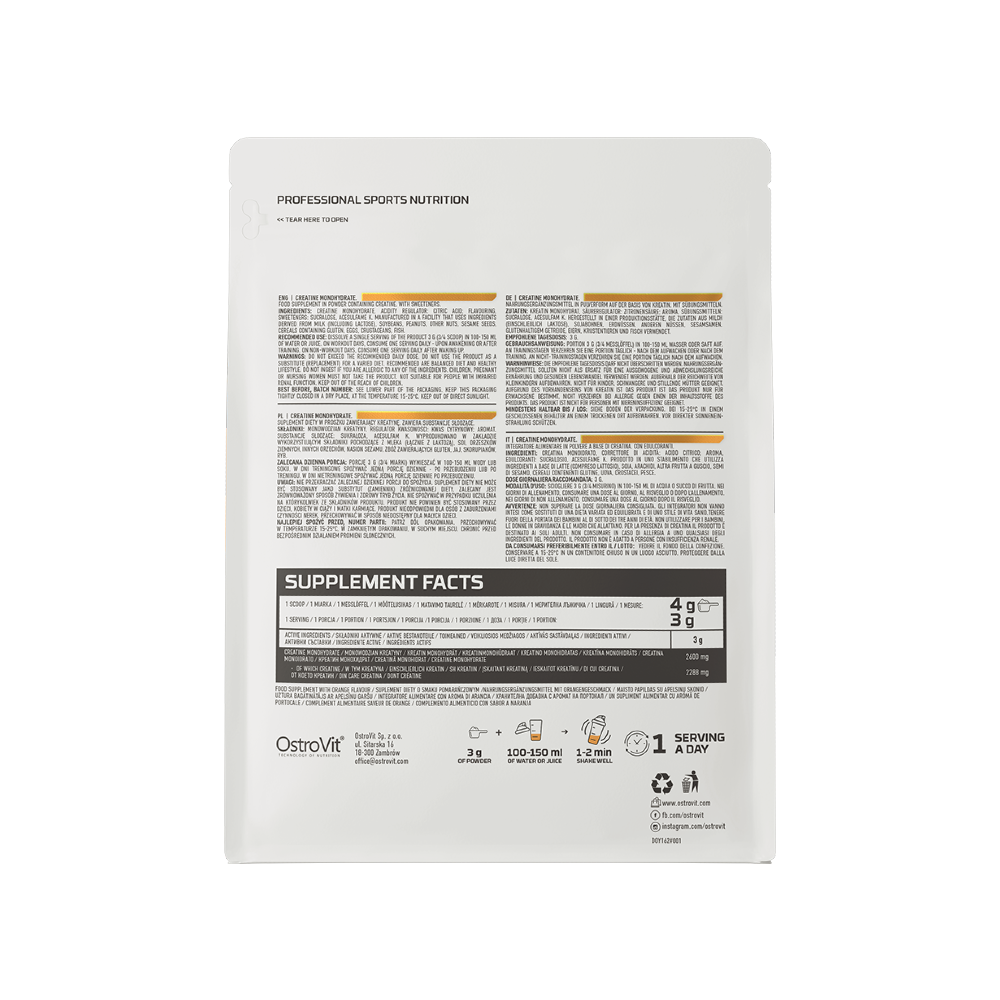 Creatine Monohydrate 500g - Ostrovit